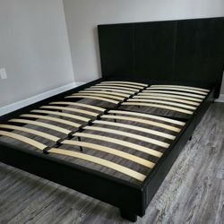 QUEEN platform bed frame come NEW IN BOX, mattress sold separately
