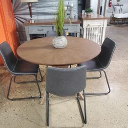 Mid Century Modern Style Dining Set (New In A Box)