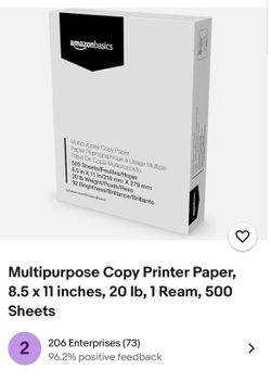Multipurpose Copy Printer Paper 