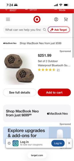 Set of 2 Outdoor Waterproof Bluetooth Speakers