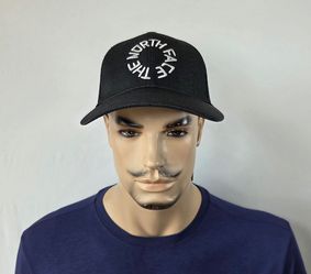 The North Face Black Snapback Hat Mudder Trucker Adjustable One Size Cap New TNF