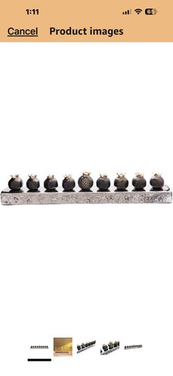 Pomegranate Strip 14.5" - Modern Design , Candle Holder 