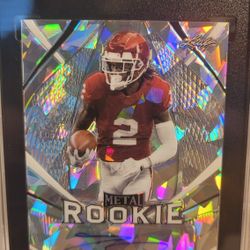2020 LEAF METAL ROOKIE MR-CDL CEEDEE LAMB AUTOGRAPHED SILVER CRYSTAL 11/35 SGC Autograph Grade 10 GM 10