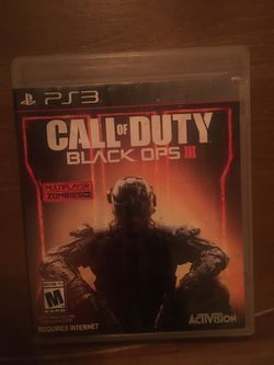 Sony PlayStation ps3 call of duty black ops 3