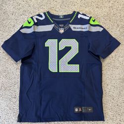 Nike 12th Fan Seattle Seahawks Elite Jersey - Navy Blue