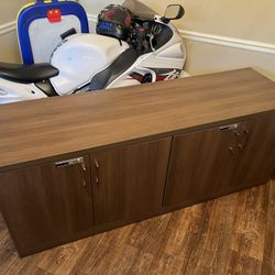 4 Door Credenza With Locks