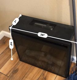 Electric fire place insert heater