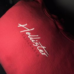 red Hollister hoodie 