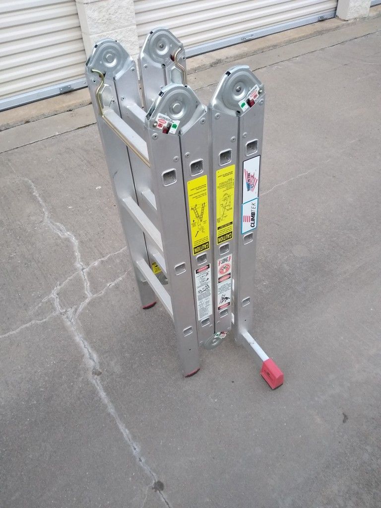 Krause 17 Ft Multiposition Aluminum Ladder Like New