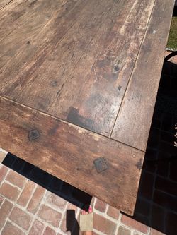 Wood table