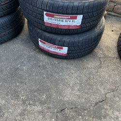 4 Brand New LandSpiders Tires 215/55/16