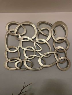 Wall Sculpture Intertwined Rings