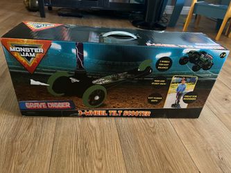 Monster Jam kick scooter for kids(Grave digger)