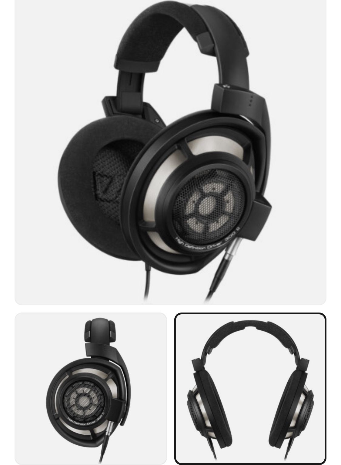 Sennheiser HD 800 S Open Back Reference Headphone System (Black/Silver)