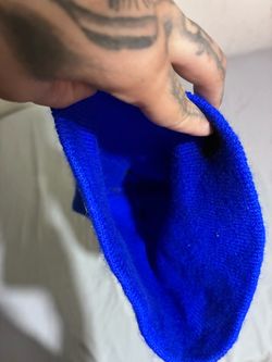 blue beanie