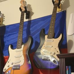 Squire Guitars Black And Orange