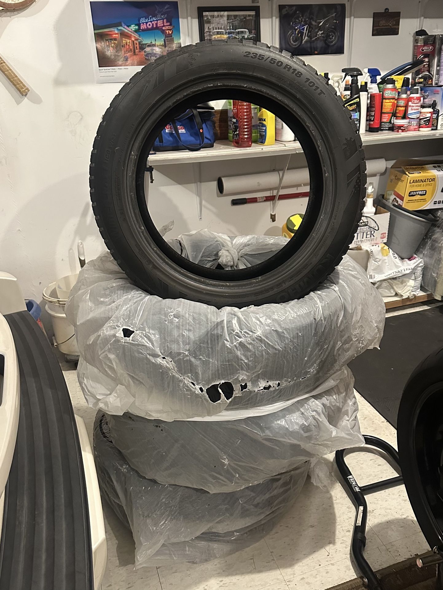 Winter tires Kumho wintercraft ice snow 235/50/18, 235 50 r18 from Lexus LS460