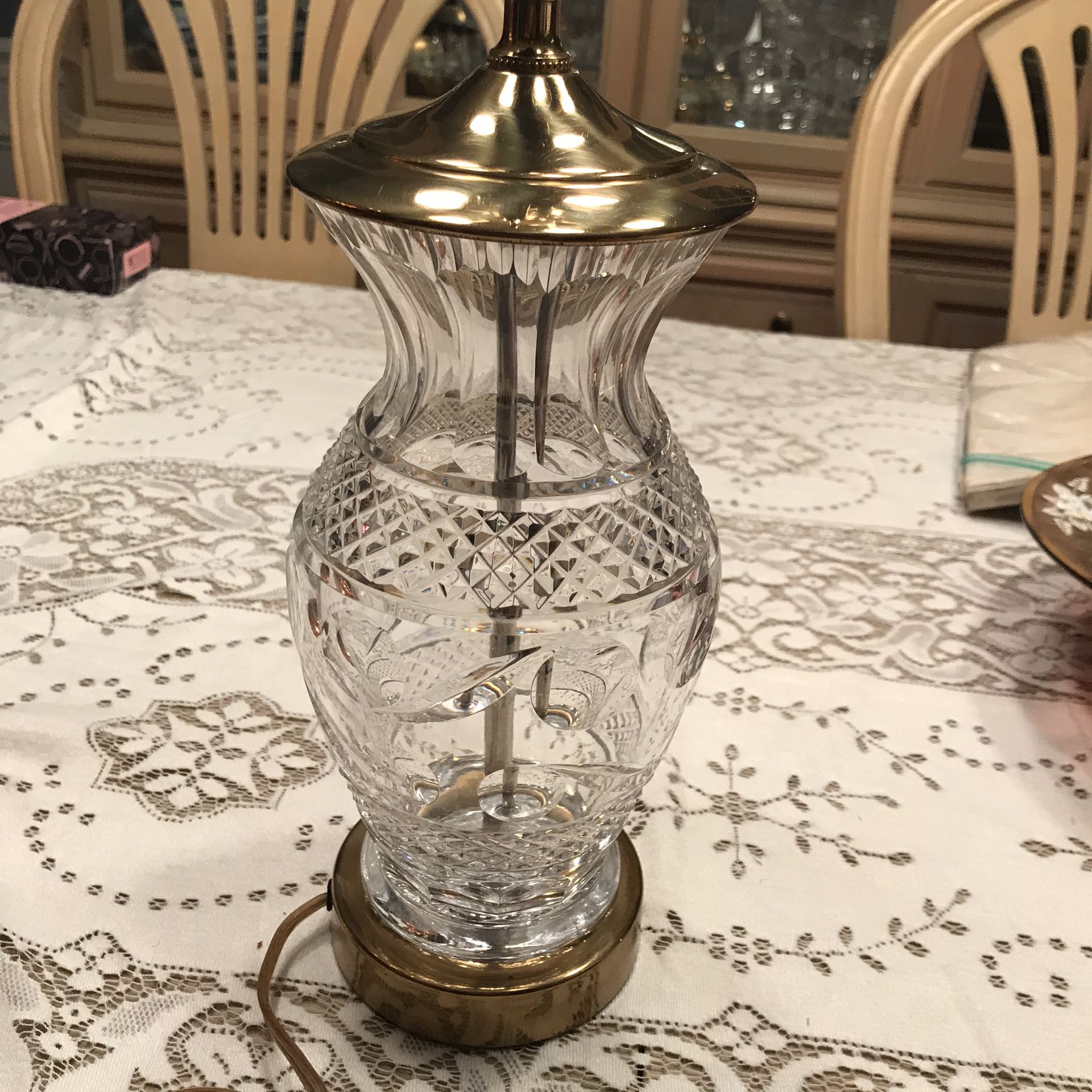 Vintage Waterford Crystal lamp