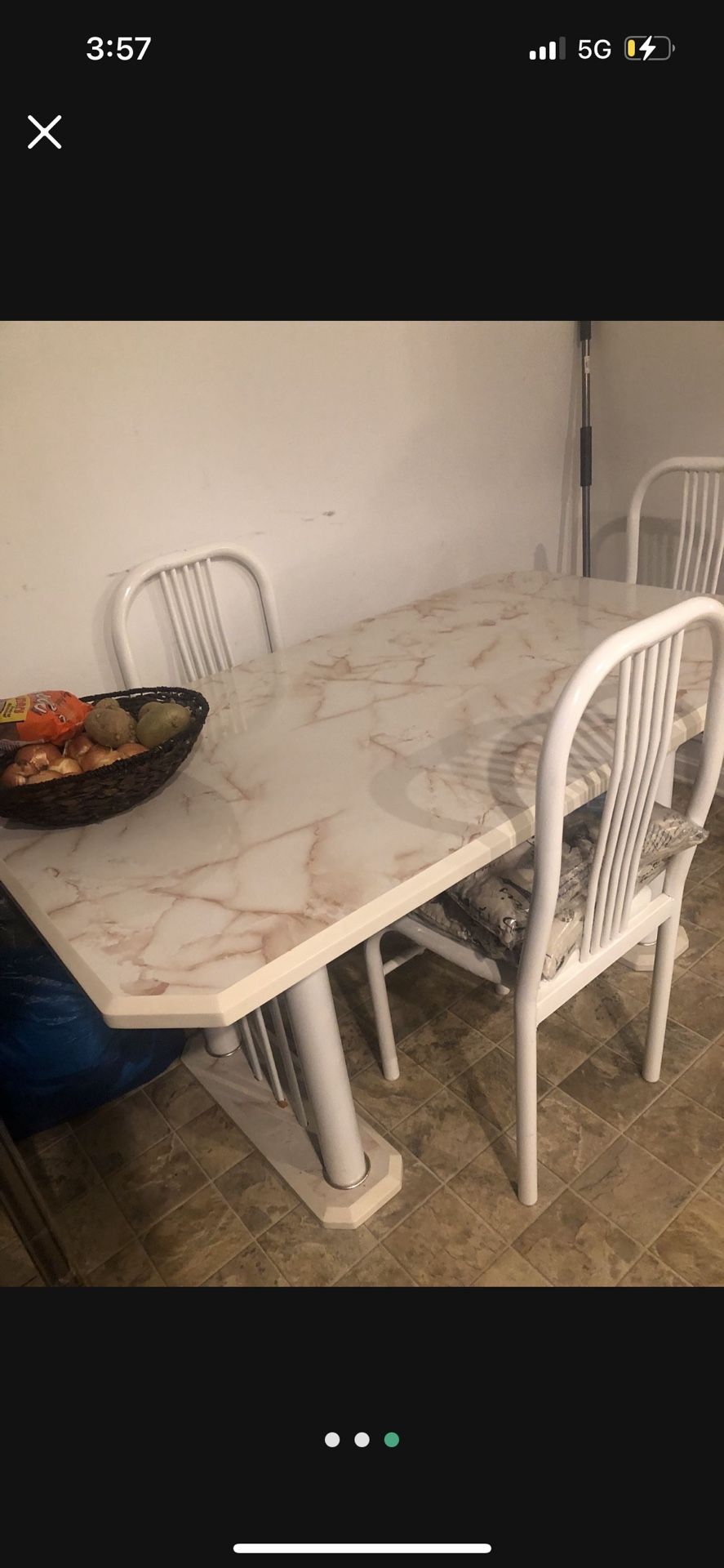 Marble Design Full Dining Set (OBO)