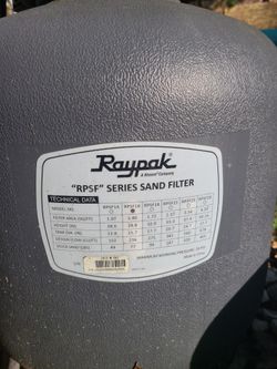 RayPak Pool Sand Filter