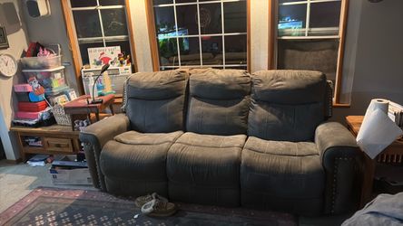 Grey recliner