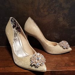 Ted Baker Gold Embellished Courts