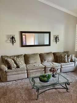 Sofa Sectional Couch Recliners Beige