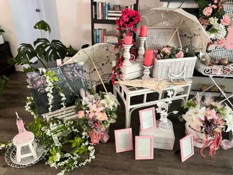 Boho Chic French Parisian Decorations: Bridal, Bachelorette, Baby Shower, Bonjour Bebe, Quinceanera