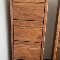 Wood Filing Cabinet 