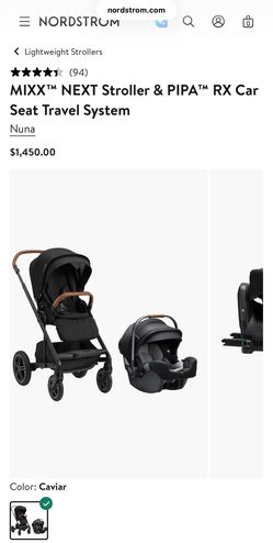 Nuna MIXX NEXT Stroller & PIPA Car Seat Travel System