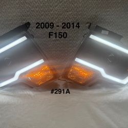 2009 To 2014 F150 Projector Headlights with DRL Bar