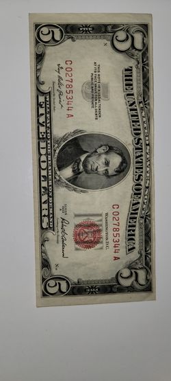 1953 red Seal 5$