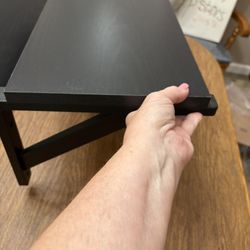3 Black Wall Shelves 