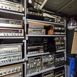 Vintage And Modern Home Audio Equipment 