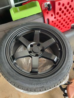 18x8.5 Brand New Black Rims and Tires set for Honda/Acura