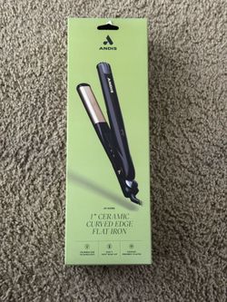 NEW Andis ceramic curved edge flat iron