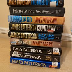 James Patterson 10 Hardcover Books.
