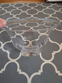 Simon Pearce Shelburne Hand Blown Glass Large Centerpiece  Bowl