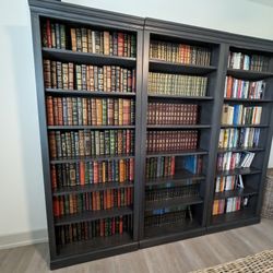 Three Like New Wood Bookcases