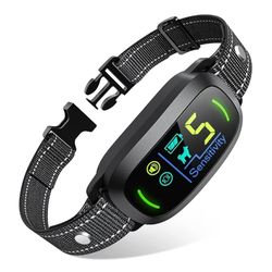  Dog Bark Collar for Large Medium Small Dogs, Rechargeable Smart Bark Collar, Anti Barking Training Collar 