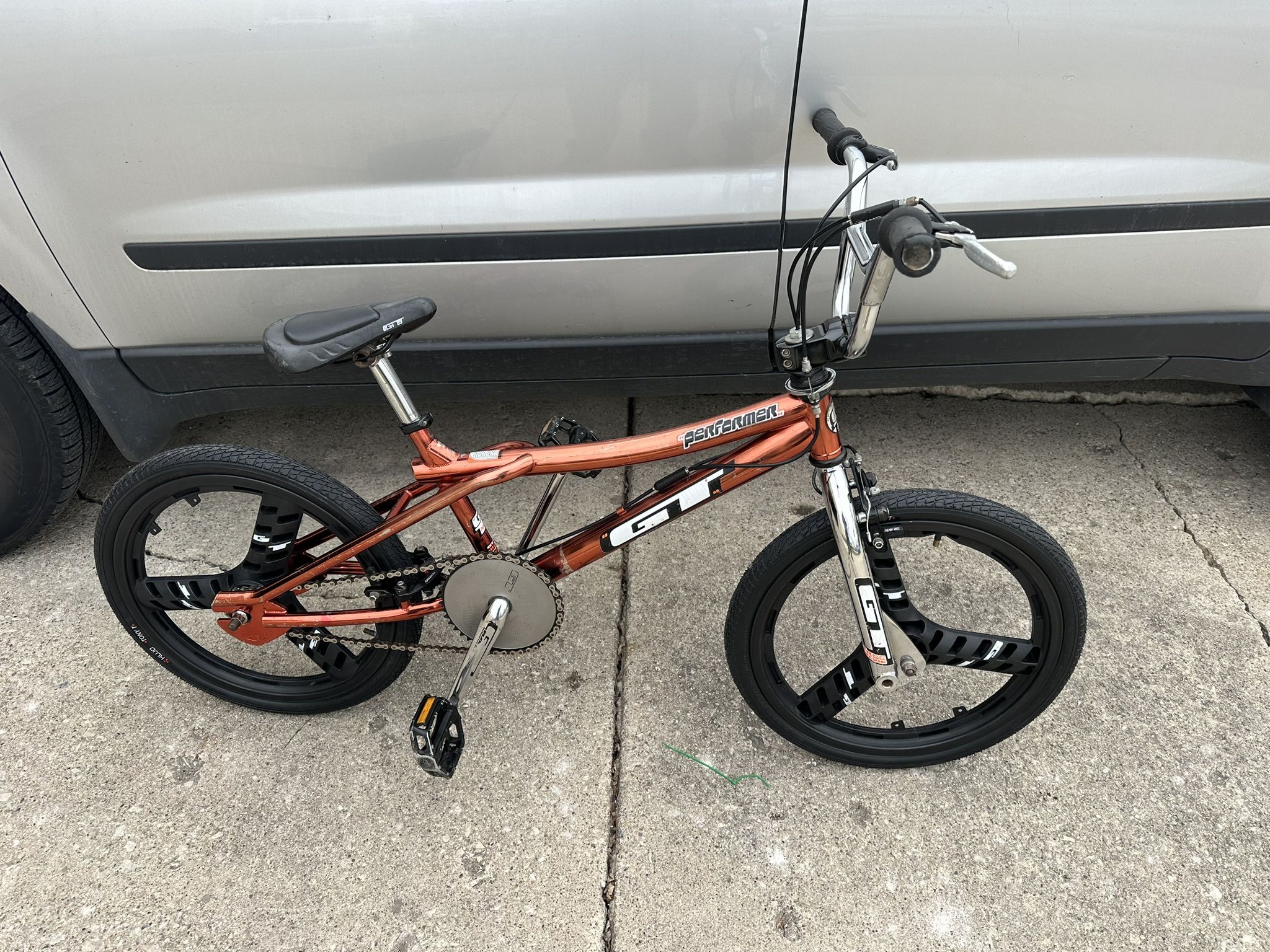 GT Performer Mid School BMX Frame Freestyle 20 4130 CRMO Metallic