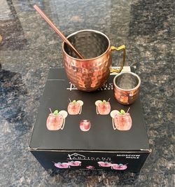 Moscow Mule Cooper Mug set of 4
