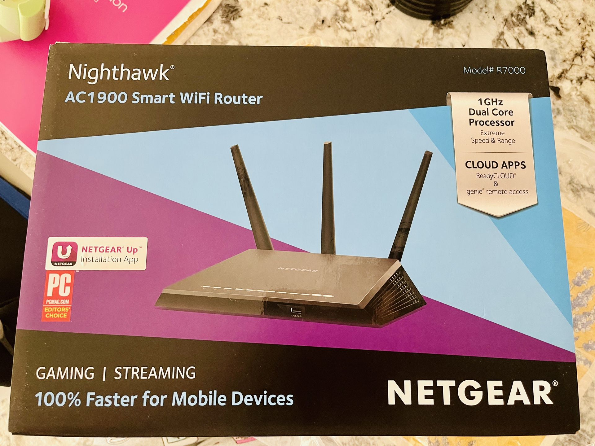 L👀K!Netgear Nighthawk AC1900 Smart WiFi Gaming Streaming Router Model R7000