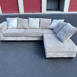 Comfy Nice Gray Sectional L Couch 🔥🔥🔥🔥