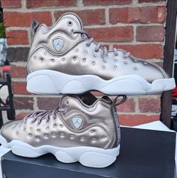 Jordan Jumpman Team II SE GS AV5178-200 Sepia Stone White Sneakers 6.5Y