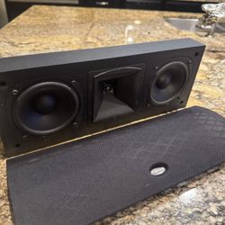 Klipsch Synergy SC 5 Black Center Speaker Wired 50 Watts 8 Ohms w/ Grill Cover