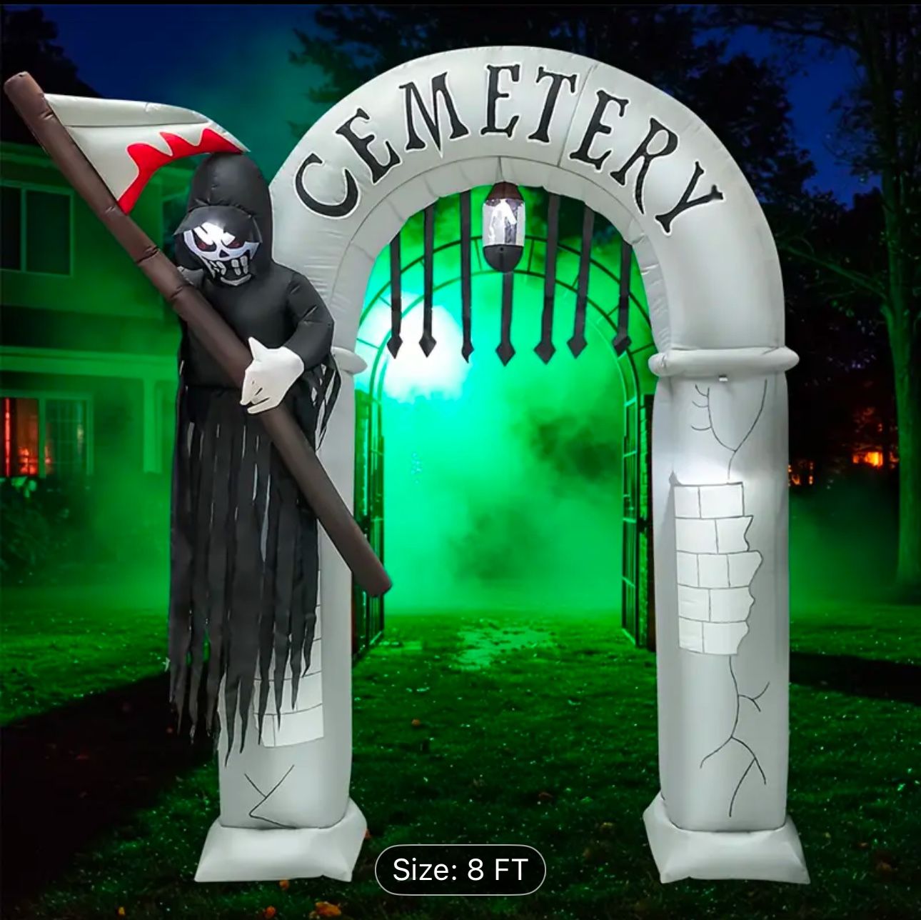 Halloween 8.5 Feet Inflatable Decoration, LED Lights For Outdoor Or Garden.