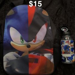 Sonic Backpack And Cup