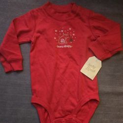 Baby Christmas Bodysuit, Size 6 Months