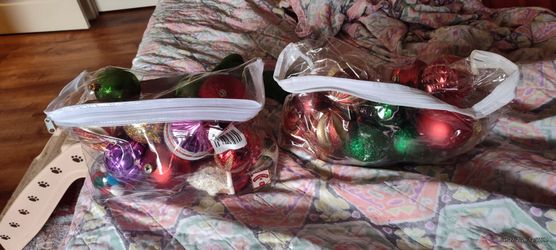Christmas Ornament Lot Two Bags